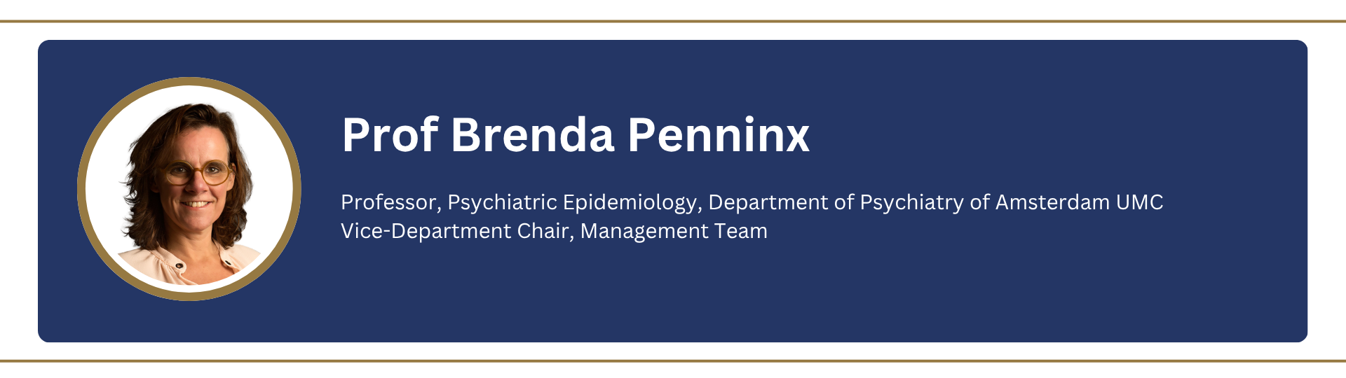 Prof Brenda Penninx